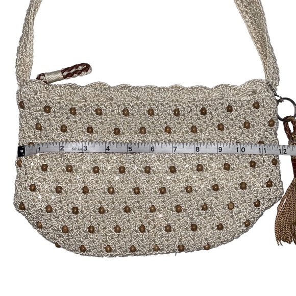 The Sak Tan/Cream Crochet Beaded Shoulder Bag - Picture 14 of 15